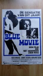 Belgische Filmposter Blue Movie (1971) (Wim Verstappen), Gebruikt, Ophalen of Verzenden, Rechthoekig Staand, Film en Tv