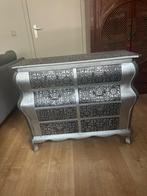 Brocant zilveren ladekast, Huis en Inrichting, Ophalen, Gebruikt, 5 laden of meer, 50 tot 100 cm