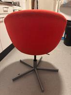 Rode Stoffen Stoel met Metalen Onderstel, Ophalen, Gebruikt, Rood, Eén