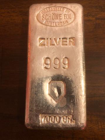 1 Kilo Schöne Zilverbaar - 999 Fijnzilver beschikbaar voor biedingen