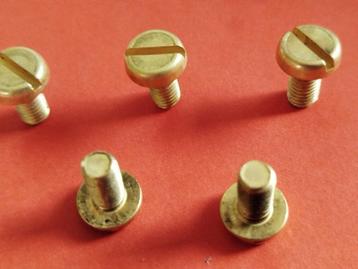 10 st Messing pan 85 CILINDERKOP bout (m6)x 12 mm kotter ark beschikbaar voor biedingen