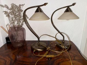 Set van 2 vintage tafellampen beschikbaar voor biedingen