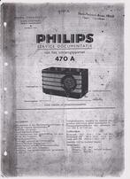 Philips Service manual 470A. verzending kan ook, Ophalen, Gebruikt, Radio