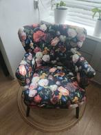 Gebloemde fauteuil, Huis en Inrichting, Ophalen, Zo goed als nieuw