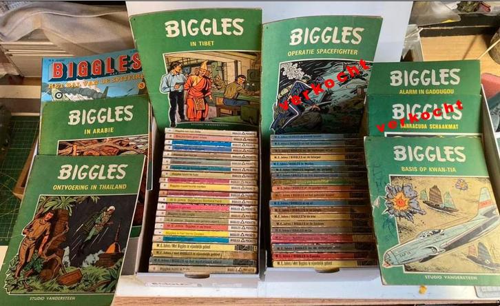Biggles strips 5x-Willy Vandersteen en 41 pockets-W.E. Johns, Boeken, Stripboeken, Gelezen, Meerdere stripboeken, Ophalen of Verzenden