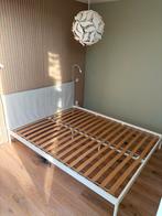 IKEA Kleppstad tweepersoonsbed 160x200 + matras, Ophalen, Beige, Tweepersoons, Zo goed als nieuw