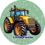 L1203 luxe icing tractor 20x4,7cm eetbaar v roze koek etc, Hobby en Vrije tijd, Taarten en Cupcakes maken, Ophalen of Verzenden