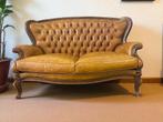 vintage lederen barok tweezit / canapé / zetel, Ophalen, Gelezen, Nederland