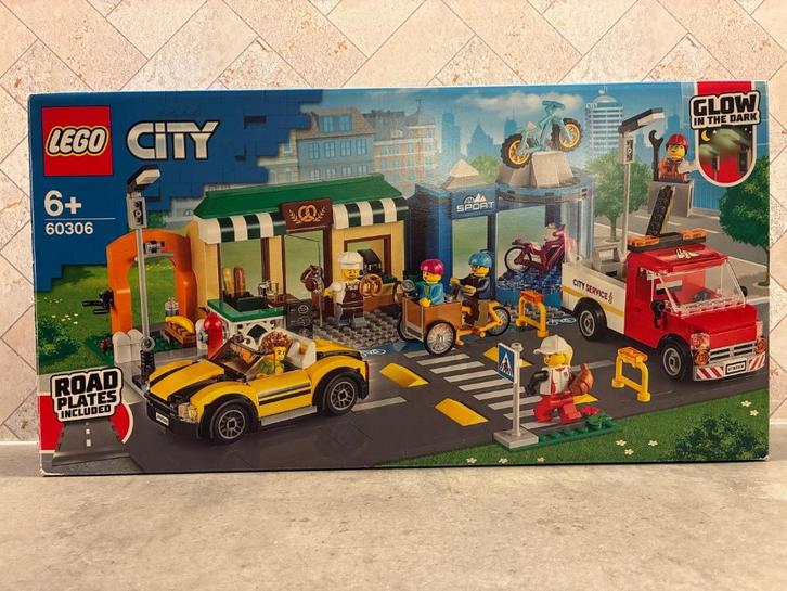 Lego City Winkelstraat 60306 + Uitbreidings set 60304, Kinderen en Baby's, Speelgoed | Duplo en Lego, Zo goed als nieuw, Lego
