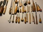 Verzameling antieke gutsen, beitels, vijlen etc, Antiek en Kunst, Antiek | Gereedschap en Instrumenten, Ophalen