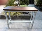 Sidetable van steigerbuis, Ophalen, 50 tot 100 cm, Zo goed als nieuw, Industrieel