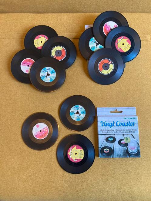 Platen vinyl coaster onderzetters lp vinylplaat retro elpees, Huis en Inrichting, Woonaccessoires | Overige, Nieuw, Ophalen of Verzenden