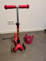 Micro Mini Step met mandje roze, Ophalen of Verzenden, Gebruikt, Loopfiets