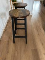 Hoge tafelstoelen in een uitstekende staat, Huis en Inrichting, Ophalen, Twee, Bruin, Zo goed als nieuw