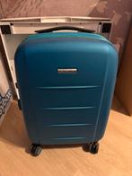 Samsonite trolley - Hard Kunststof - Blauw, Sieraden, Tassen en Uiterlijk, Koffers, Gebruikt, Hard kunststof, Minder dan 50 cm