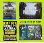 8 gaming posters call of duty halo just cause counterspell &, Ophalen of Verzenden, Gebruikt, A1 t/m A3, Overige onderwerpen