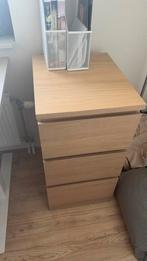 MALM Ladekast - Wit Eikenfineer, Huis en Inrichting, Kasten | Ladekasten, Ophalen, Minder dan 50 cm, Eikenhout, Zo goed als nieuw