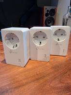 TP-Link Powerline Adapters (2x PA7027P + 1x PA7017), Computers en Software, Powerlines, Ophalen, Gebruikt, TP-Link