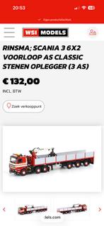 Wsi Scania Rinsma gezocht gezocht, Hobby en Vrije tijd, Modelauto's | 1:50, Ophalen of Verzenden, Zo goed als nieuw, Bus of Vrachtwagen
