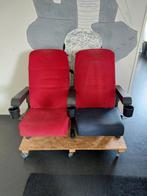 Bioscoopstoelen, Huis en Inrichting, Stoelen, Gebruikt, Twee, Overige kleuren, Ophalen