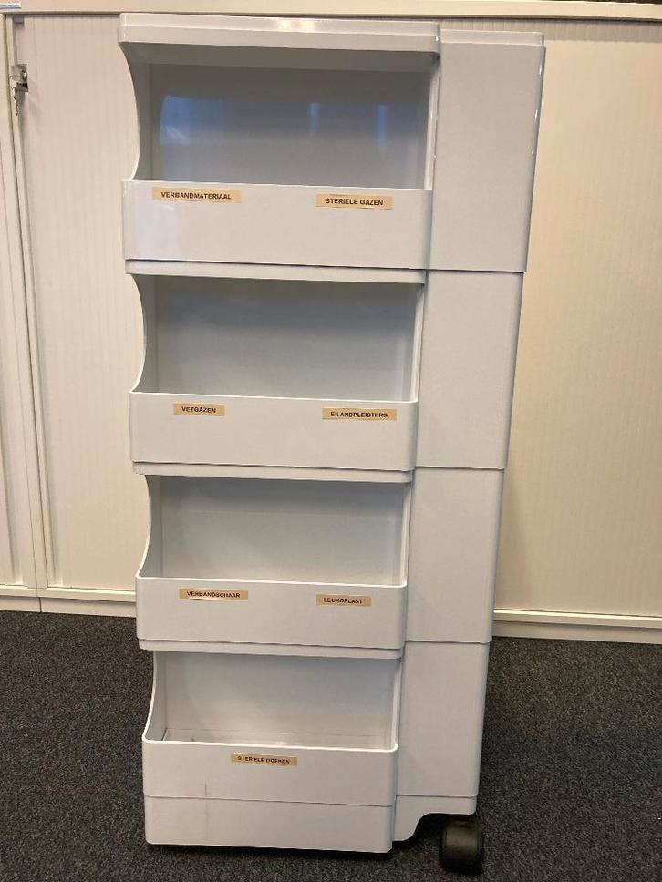 Verrijdbare opberg kastje, Kinderen en Baby's, Speelgoed | Houten speelgoed, Gebruikt, Ophalen