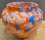 Oud vaasje, Art Deco spatter glas, Ophalen of Verzenden