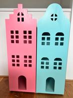 Houten Poppenhuis met Meubels & Poppetjes, Kinderen en Baby's, Speelgoed | Poppenhuizen, Ophalen, Zo goed als nieuw, Poppenhuis