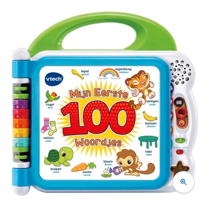 VTech Mijn Eerste 100 Woordjes, Kinderen en Baby's, Speelgoed | Babyspeelgoed, Zo goed als nieuw, Overige typen, Met licht, Ophalen of Verzenden