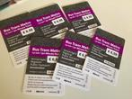 Bus Tram Metro , Tickets / Kaartjes , 6 X Vervoer tickets, Tickets en Kaartjes, Trein, Bus en Vliegtuig, Drie personen of meer