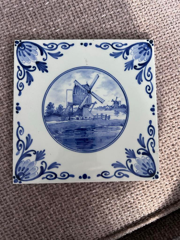 Tegel tegeltje molen holland, Ophalen of Verzenden