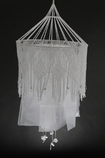 Lampion organza macrame decoratie kroonluchter beschikbaar voor biedingen