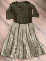 Rok en shirt Biba maat 40 groen, Ophalen of Verzenden, Zo goed als nieuw, Maat 38/40 (M), Groen
