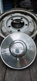 Saab 96 originele velgen met wieldoppen, Ophalen, Gebruikt