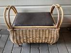 Rotan voetenbank, Ophalen, Minder dan 50 cm, Gebruikt, Riet of Rotan