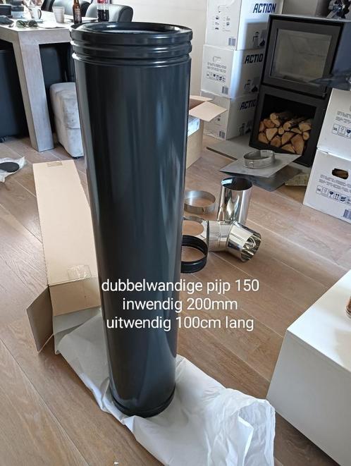 Rookafvoer onderdelen, Doe-het-zelf en Verbouw, Buizen en Afvoer, Nieuw, Overige typen, Rvs, Minder dan 2 meter, 80 mm of meer