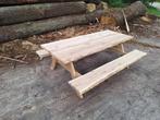 Eiken picknicktafel rubuust, van eigen zagerij, Ophalen, Nieuw, Rechthoekig, Hout