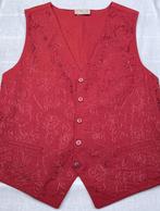 rood katoenen gilet met borduursel van Prizzi, Verzenden, Nieuw, Maat 36 (S), Rood