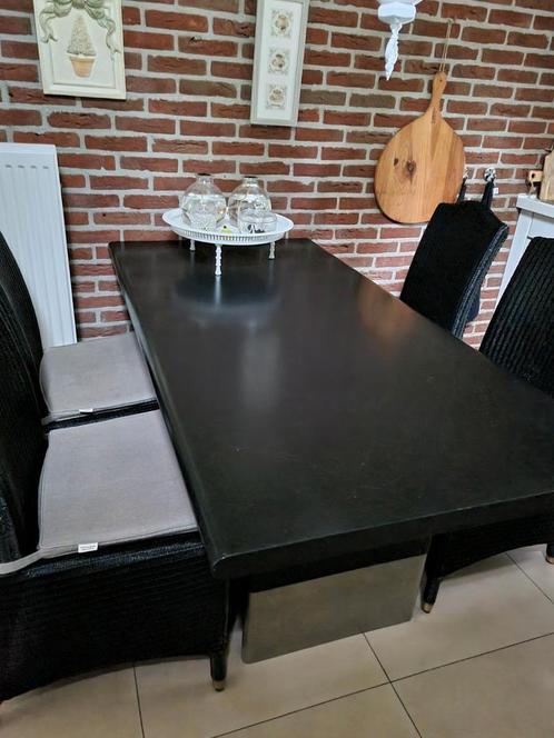 Complete eethoek Vincent Sheppard stoel Massief houten tafel, Huis en Inrichting, Complete eetkamers, Zo goed als nieuw, 4 tot 6 stoelen