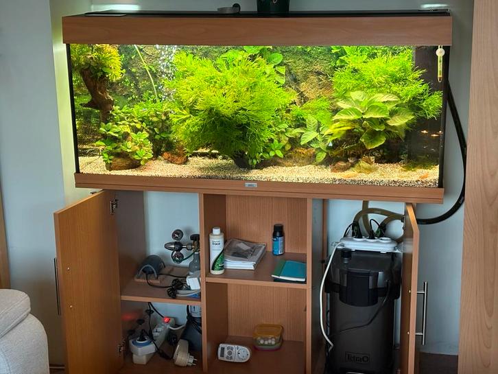 Juwel Aquarium 1,20m met kast, Dieren en Toebehoren, Vissen | Aquaria en Toebehoren, Gebruikt, Gevuld zoetwateraquarium, Ophalen