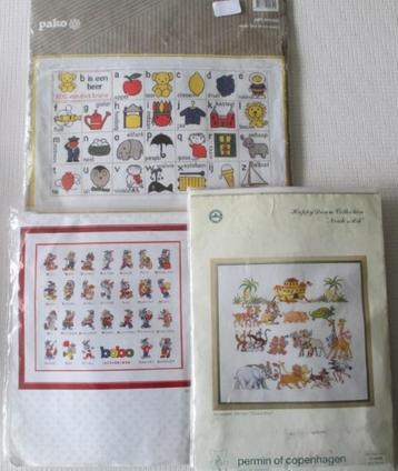 Borduren,Kruissteek,ABC,Noah's Ark,Bobo,Thea Gouverneur,Pako beschikbaar voor biedingen