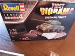 Diorama met Sherman Firefly tank uit ww2, Ophalen of Verzenden, Landmacht, Miniatuur of Beeldje