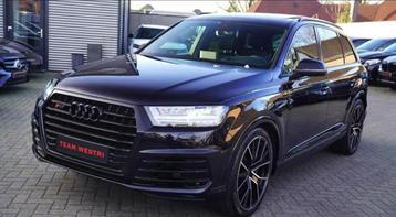 Audi Q7 SQ7 4.0 TDI 435pk Quattro Tiptronic 2018 Zwart beschikbaar voor biedingen