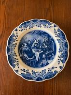 Delfts blauw wandbord “Regina” diameter 28 cm, Ophalen of Verzenden