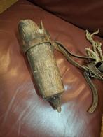Oude houten koker ( voor stieren penis ? ), Antiek en Kunst, Ophalen of Verzenden