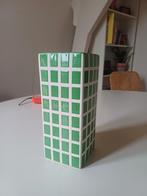 Groene Retro Vaas, Ophalen, Zo goed als nieuw, Groen, Aardewerk of Porselein