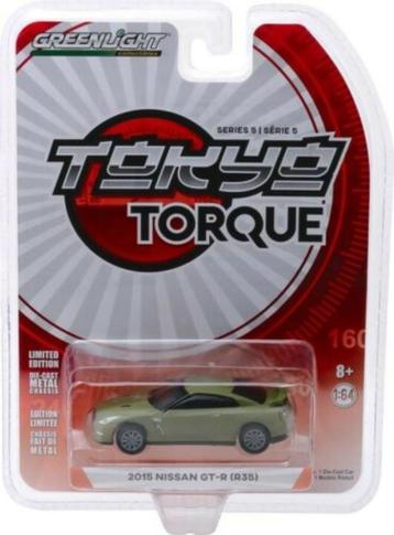 2015 Nissan GT-R (R35) van Greenlight 1/64 Tokyo series 5 beschikbaar voor biedingen