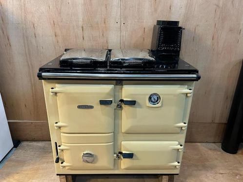 Aga / Rayburn 355SFW Houtgestookt fornuis met boiler / cv, Witgoed en Apparatuur, Fornuizen, Zo goed als nieuw, Vrijstaand, Gas