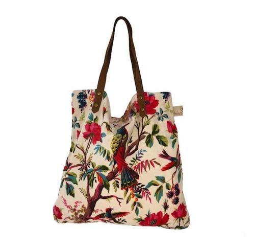 Vrolijke ecru shopper tas Paradise L leuk kado verjaardag, Sieraden, Tassen en Uiterlijk, Tassen | Damestassen, Nieuw, Shopper