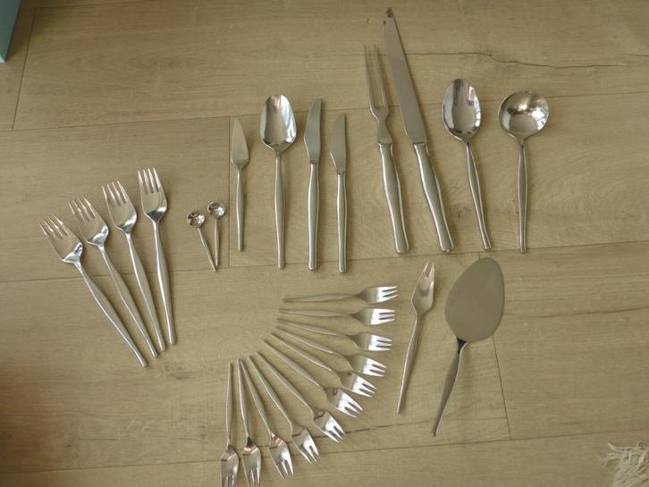 Bestekdelen gero zilduro romanti model 730., Huis en Inrichting, Keuken | Bestek, Zo goed als nieuw, Los bestek, Rvs of Chroom
