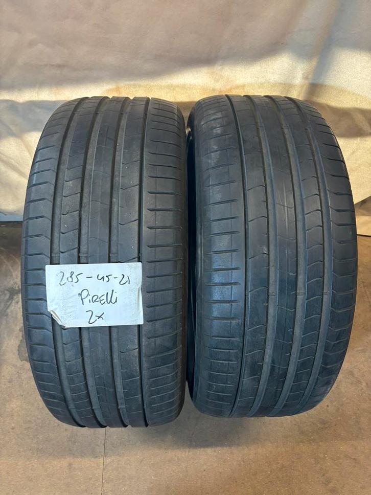 2x 285-45-21 - Pirelli P-Zero - Zomerbanden, Auto-onderdelen, Banden en Velgen, Band(en), Zomerbanden, 21 inch, 285 mm, Personenwagen